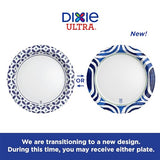 Dixie Ultra, Large Paper Plates, 10 Inch, 100 Count, 3X Stronger, Heavy Duty, Microwave-Safe, Soak-Proof, Cut Resistant, Disposable Plates For Heavy, Messy Meals