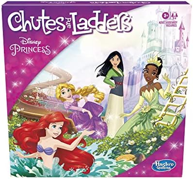 Hasbro Gaming Chutes and Ladders Disney Princess Edition Board Game | Preschool Games for Boys & Girls | 2-4 Players | Easter Gifts for Kids | Ages 3+ (Amazon Exclusive)