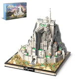 Ideas Castle Architecture Mini Building Minas Tirith Set with Light, Not Compatible with Lego,Lord of Block the rings Set for Adult Film Fans,STEM Christmas Birthday Gift Toy for Boy Kids 8-14 1680PCS