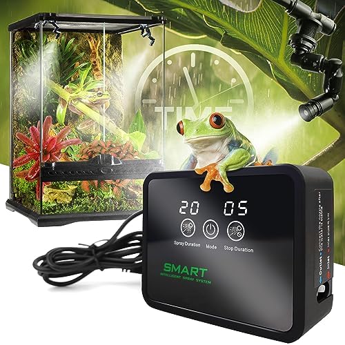 Reptile Fogger Automatic Mister for Terrarium, Timed Humidifier for Chameleon, Lizard, Snake, Turtle, Frog