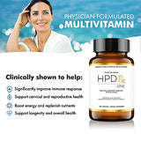 HPD Rx ONE Immunity Boost Multivitamin HPV Supplements for Women and Men | Advanced Immunity Defense Support | Helps HPV Immune Response | 1-Month Supply, 180 Capsules, Pack of 1