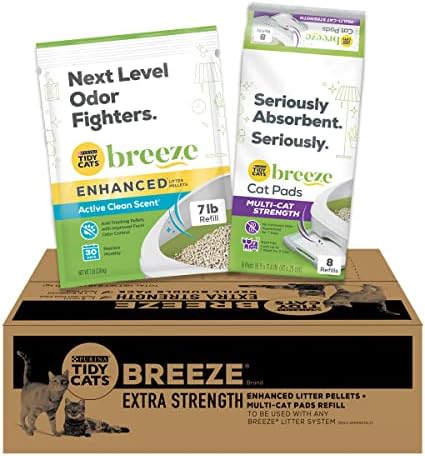 Purina Tidy Cats Breeze Cat Litter Extra Strength Refill Bundle