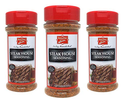 ACCPO Amazing Taste Steak House Seasoning Shaker Bundle (3 Pack)