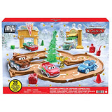 Disney and Pixar Cars Toys Mini Racers Advent Calendar with 5 Toy Cars, Track Pieces and Mini-Toy Accessories 25 Surprises Holiday Gifts for Kids