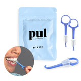 PUL Chewies & Clear Aligner Removal 2 in 1 Combo Tool - Compatible With Invisalign Removable Braces & Trays, Aligners, Retainers, Dentures - Hygienic Oral Care - Compact & Durable - 3 Pack, Blue