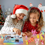 Advent Calendar 2024 Horse Figures - 24 Playset Countdown Days to Christmas Holiday, Xmas Decoration Surprise Gift for Boys Kids Girls Teens Fun Play Party Favor Classroom Prizes