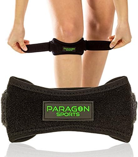 Patella Knee Strap for Running, Fitness, Stairs Climbing/Adjustable Patellar Tendon Support Band for Basketball, Athletics Pain Relief Brace for Jumper's Knee and Chondromalacia