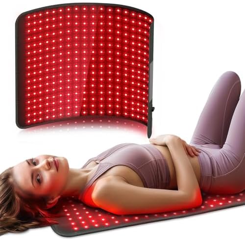 Comfytemp XL Large Red Light Therapy Pad for Body, 24'' x 17'' FSA HSA Eligible Near Infrared Light Therapy Pad with 320 LEDs, 48W Light Wrap for Back Waist Joint Muscle Pain Relief, 660nm & 850nm