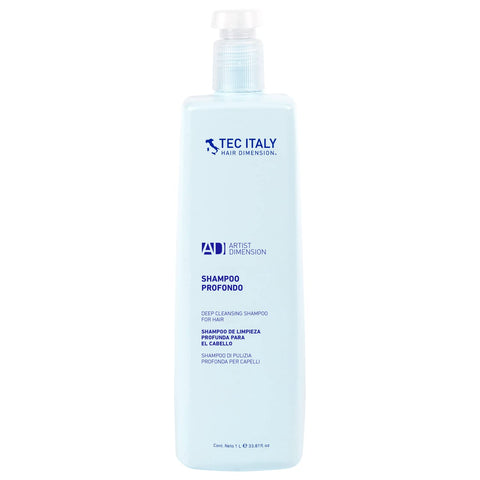 TEC ITALY Professional Shampoo Profondo - Deep Cleaning Shampoo 1 Liter