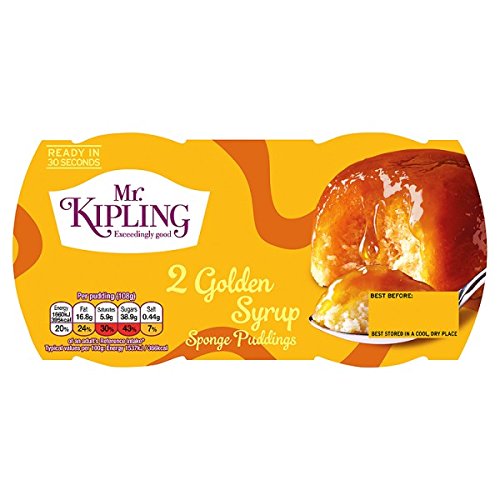 MR. KIPLING Exceedingly Good 2 Golden Syrup Sponge Puddings 2 X 95G (Pack Of 4 X 2X95G)