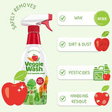 Veggie Wash Fruit & Vegetable Wash, Produce Wash and Cleaner, 2-Pack Spray, 32 Fluid Ounce