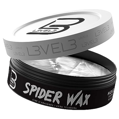 L3 Level 3 Spider Wax - Long Lasting and Strong Hold Improve your Hair Volume and Texture - Level Three Hair Wax for Men