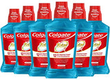 Colgate Total Pro-Shield Alcohol Free Mouthwash, Antibacterial Formula, Peppermint - 500 mL, 16.9 fluid ounce (6 Pack)