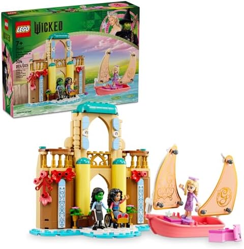 LEGO Wicked Glinda, Elphaba & Nessarose at Shiz University Building Toys - Wicked Toys for Kids, Girls & Boys, Age 7+ - Birthday Gift Idea - 75681
