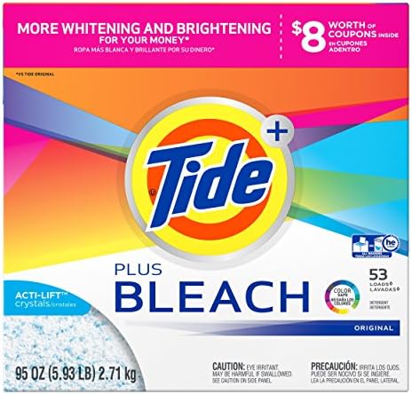 Tide Laundry Detergent with Bleach Powder, Orange, Original, 95 Ounce (Packaging may vary)