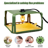 2 Pack Flea Traps for Inside Your Home with 4 Sticky Pads & 6 Bulbs & 2 Electric Wires, Flea Killer Indoor Bed Bug Trap Pest Control, Safe & Harmless, Friendly to Pets & Kids-Adjustable Height, Green