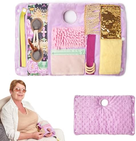 Fidget Wrist Cuff Sensory Toys | Fidget Toys for Dementia | Dementia Products for Elderly | Anxiety Sleeve | Gifts and Activities for Seniors with Alzheimer’s or Dementia | Fidget Wrists (Big, Flower)