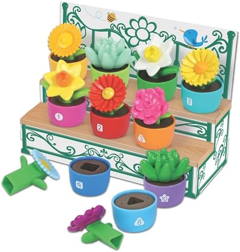 Learning Resources Shape & Color Garden - Toddler Toys, Eco Friendly Products for Kids, Easter Toys For Kids, Ages 18+ Months