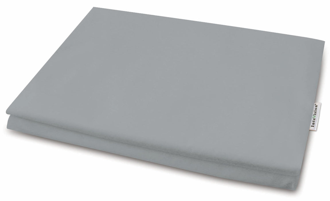 InteVision 400 Thread Count, 100% Egyptian Cotton Pillowcase. Designed to Fit The 7.5" Version of The InteVision Foam Wedge Bed Pillow (26" x 25" x 7.5") (Gray)