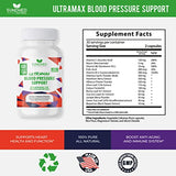 Sundhed Natrual UltraMax Blood Pressure with Bioperine for Enhanced Absorption, Hawthorn Berry Capsules - Multivitamin - 60 Capsules