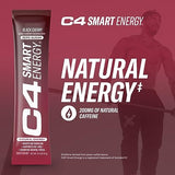 C4 Smart Energy Powder Stick Packs - Sugar Free Performance Fuel & Nootropic Brain Booster, Coffee Substitute or Alternative | Black Cherry - 14 Count