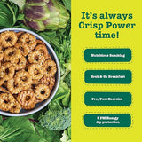 Crisp Power High Protein Pretzel Crisps - 6 Pack x 1.75 oz Crunchy & Flavorful Plant-Based Snack. No Sugar, 28g Protein Per Pack in 3 Savory Flavors, Vegan, Keto Friendly, Non-GMO, Kosher Non-Dairy (1.75 Ounce (Pack of 6), Everything)