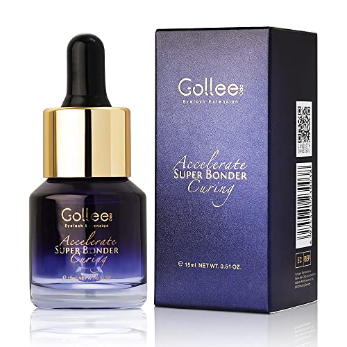 Super Bonder for Eyelash Extension Longer Retention Lash Glue Accelerator Eyelash Bonder for Lash Extensions Lash Sealant Lash Bonder Adhesive Companion Eyelash Extension Bonder -15ML