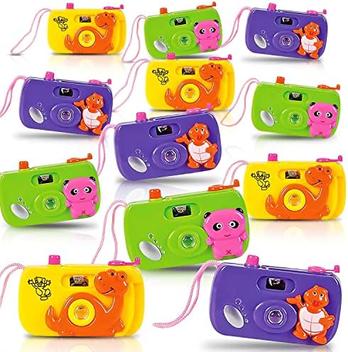 ArtCreativity Kids Camera Toy Set with Images in Viewfinder (12PCs) Pretend Play for Toddlers/Kids, Great for Birthday Party Favors for Kids 3-5, Goody Bags Birthday Gifts, Goody Bag Stuffers