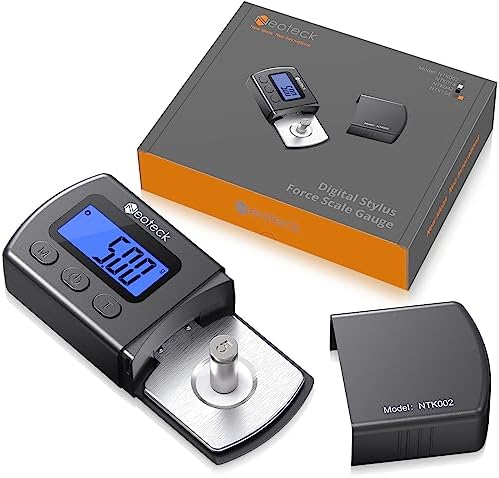 Neoteck Digital Turntable Stylus Force Scale Gauge 0.01g/5.00g Blue LCD Backlight for Tonearm Phono Cartridge