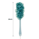 Arswin Back Scrubber for Shower, Loofah Long Handle Bath Body Brush, Soft Nylon Mesh Sponge On a Stick for Shower Men Women Kids Elderly, Exfoliating Scrub Cleaning Luffa for All Kinds of Skin(Blue)