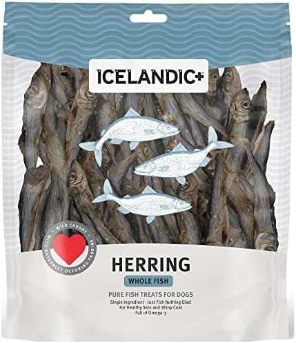 Icelandic+ Herring Whole Fish Dog Treat 9-oz Bag
