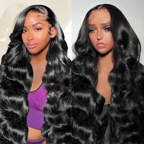 AIRDOT Body Wave Lace Front Wigs Human Hair Pre Plucked 200% Density 13x4 HD Lace Front Wigs Human Hair Frontal Wigs Human Hair Wigs for Black Women with Baby Hair 20 Inch
