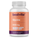 BESTVITE Glycine 1000mg (240 Vegetarian Capsules) - No Stearates - Vegan - Non GMO - Gluten Free