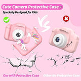 2024 Upgrade Kids Camera for Girls, Christmas Birthday Gifts for Girls Boys, 1080P HD Selfie Digital Video Camera for Toddlers, Cute Portable Little Girls Boys Gifts Toys for 3 4 5 6 Years Old