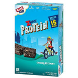 CLIF Kid Zbar Protein - Chocolate Mint - Crispy Whole Grain Snack Bars - Made with Organic Oats - Non-GMO - 5g Protein - 1.27 oz. (15 Pack)