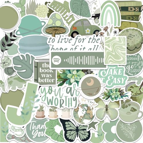 Saga Green Stickers,Aesthetic Stickers,Saga Green Decor Vinyl Laptop Computer Phone Water Bottle Stickers