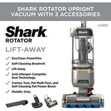 Shark LA502 Rotator Vacuum Vacuum with Self Brushroll Powerful Pet Hair Pickup and HEPA Filter, Lift-Away Upright w/Duo Clean, Silver