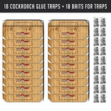 TRAP A PEST Roach Traps Indoor Sticky Glue Traps for Roaches Bug Traps 18 Pack