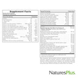 Natures Plus Source of Life - 180 Capsules - Multivitamin & Mineral Supplement - Supports Natural Energy & Overall Well-Being - Gluten Free, Vegetarian - 60 Servings