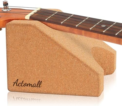 Cork Guitar Neck Rest, Guitar Neck Cradle Support Pillow, Guitar Accessories for Repair, Maintenance, Cleaning, String Instrument Luthier Tool, 100% Natural Cork Die-Cast Cut