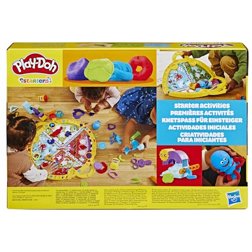 Play-Doh Fold & Go Playmat Starter Set with 19 Accessories, Preschool Toys for 3 Year Old Girls & Boys & Up, Kids Arts & Crafts