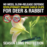 The Giant Destroyer Garlic Repellent Clips for Deer & Rabbit (24 Clips)