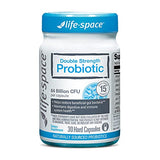 Life-Space Double Strength Broad Spectrum Probiotic Supplement for Adults, 64 Billion CFU and 15 Strains, 8 Billion CFU Lactobacillus Rhamnosus(LGG) to Support Digestive and Immune Health -30 Capsules
