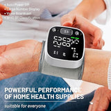 Oklar Blood Pressure Monitors for Home Use Rechargeable Blood Pressure Cuff Wrist Digital BP Machine with LED Backlit Display, Voice Broadcast, 240 Memory Storage for 2 Users with Carrying Case