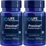 Life Extension Provinal Purified Omega-7, 30 Softgel 210 mg(Pack of 2)