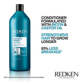 Redken Extreme Length Conditioner | Infused With Biotin and Castor Oil | For Hair Growth | Fortifies, Strengthens & Conditions Hair