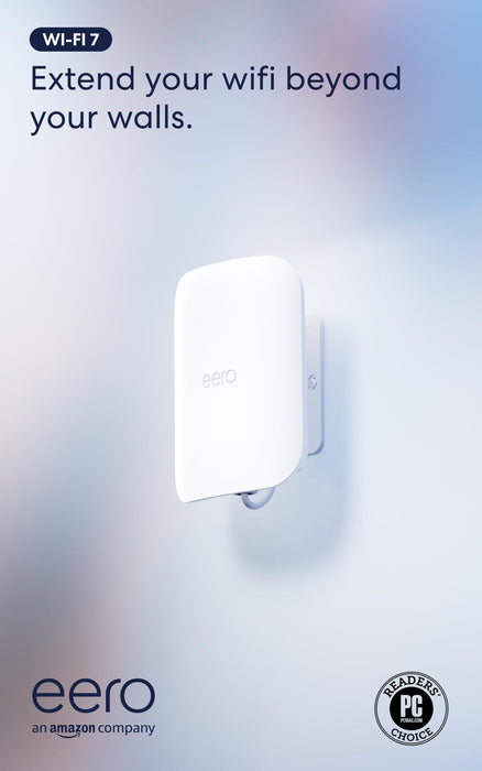 Amazon eero Outdoor 7 dual-band mesh wifi router (newest model), Weatherproof rating of IP66, Coverage up to 15,000 sq. ft. outdoors, 1-pack, Includes 30W PoE+ adapter