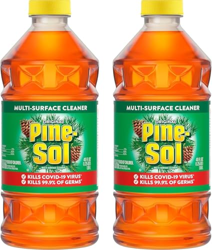 Pine-Sol All Purpose Cleaner, Original Pine, 40 Ounce Bottles (Pack of 2) (Packaging May Vary)