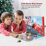 D-FantiX Christmas Advent Calendar 2024, Kids Building Toys Advent Calendar Countdown to Christmas with Vehicles Pull Back Cars Construction Toys 24 Days Count Down Gift for Toddler Boys Girls