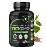 ZENMEN Tick Immune Support Supplement - Improved Formula - Japanese Knotweed, Cat's Claw, Chinese Skullcap, Cryptolepis Sanguinolenta, Sweet Wormwood Capsules - 90 Vegan Capsules, Made in The USA